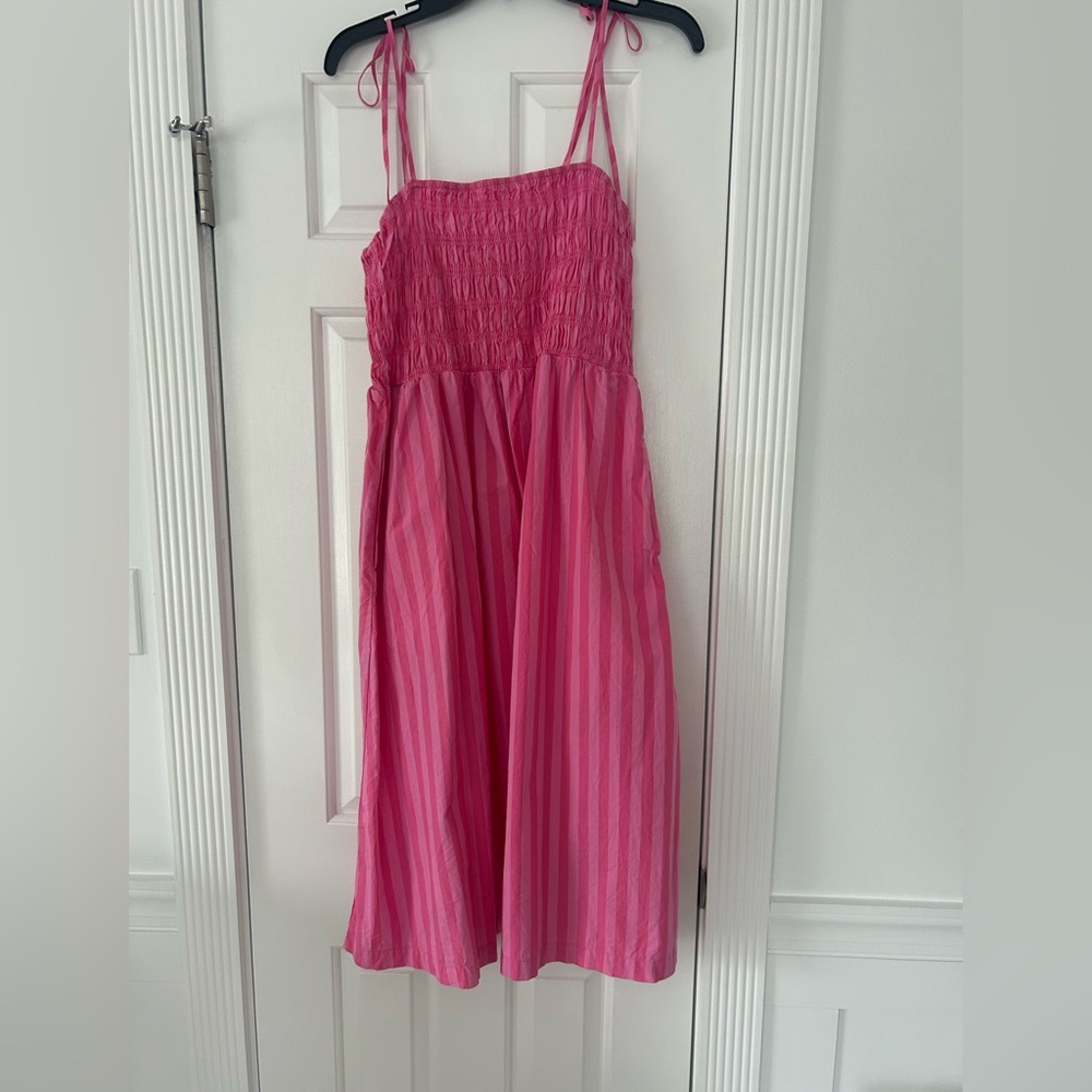 Women’s Striped Pink Sun Dress